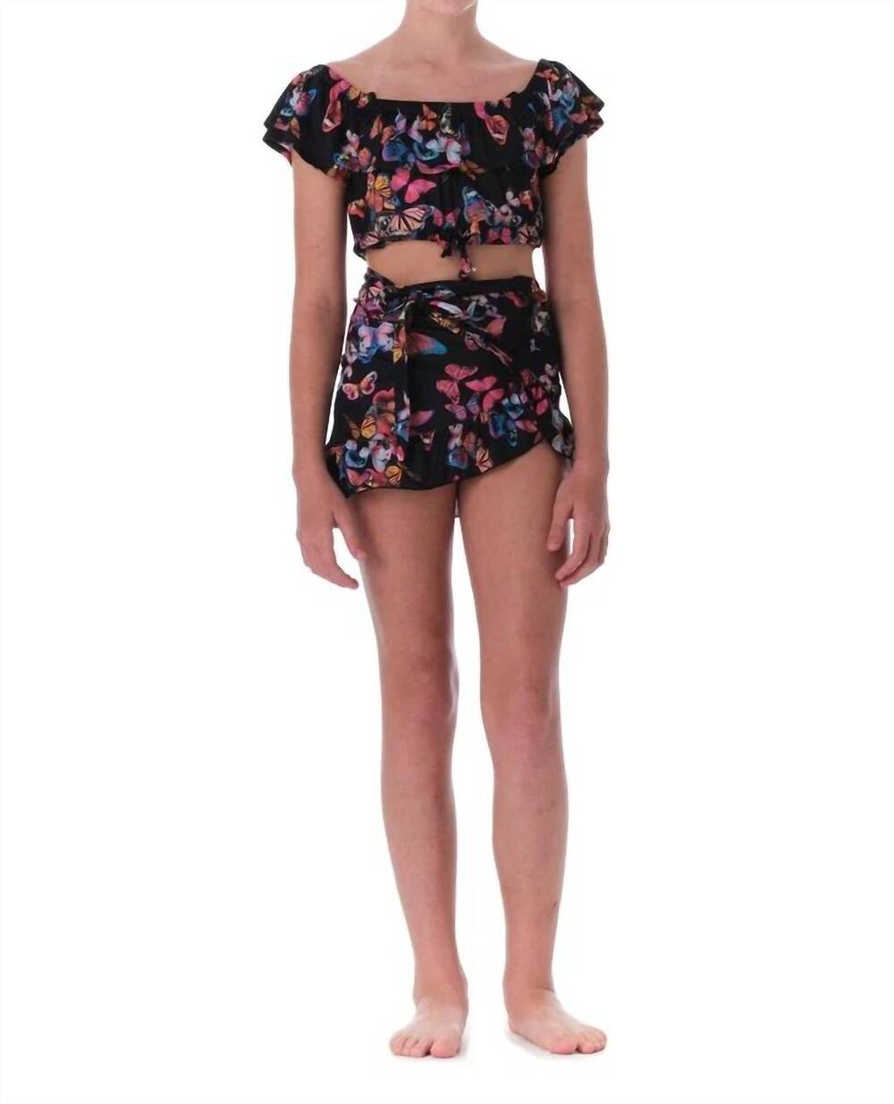NEW SUBMARINE fly away sarong in black